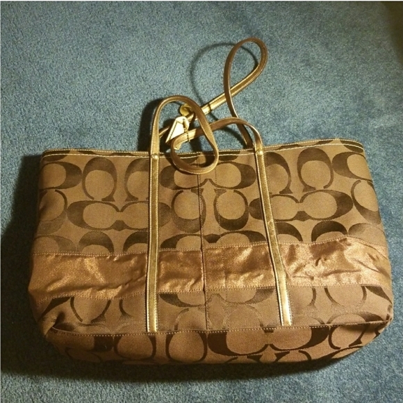 Coach Brown Signature Tote Bag - Picture 6 of 6